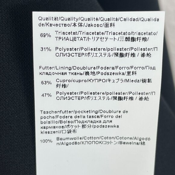 NEW Hugo Boss Womens 14 Black Blazer Two Button Jacket Career Work - Picture 7 of 14